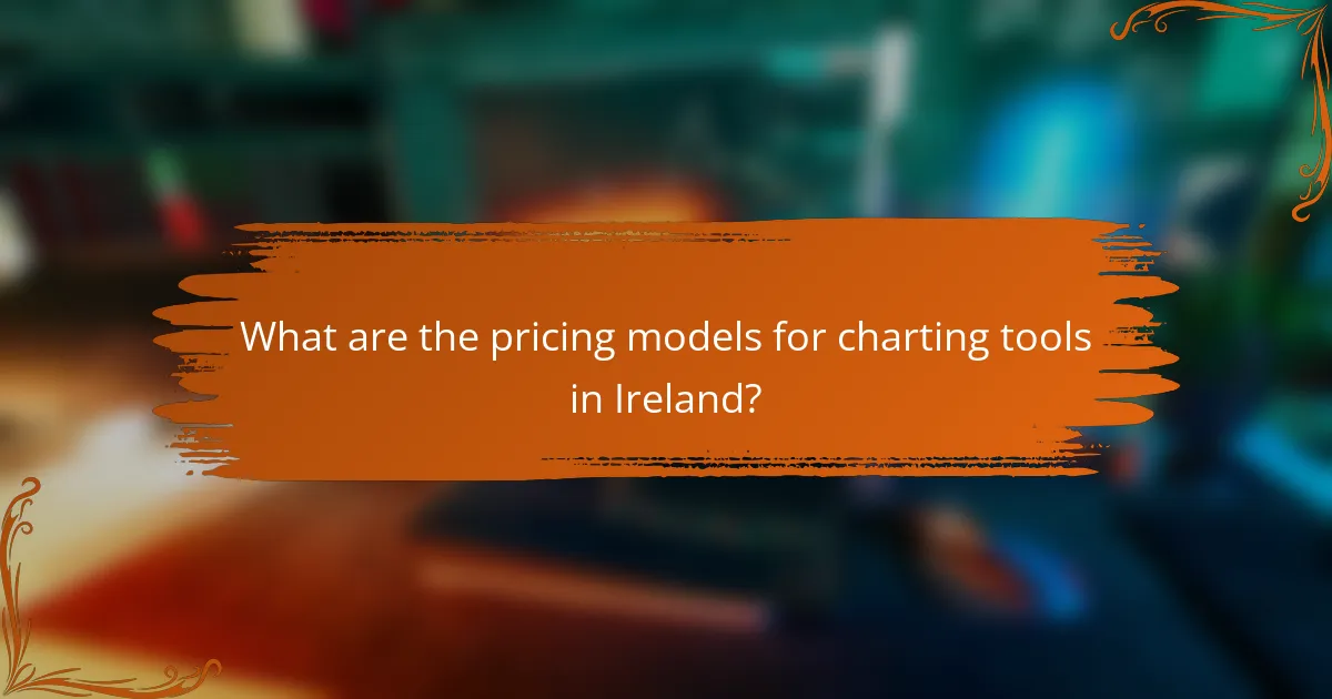What are the pricing models for charting tools in Ireland?